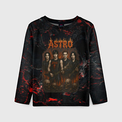 Лонгслив детский Astro в стиле хэви-метал, цвет: 3D-принт