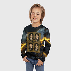 Лонгслив детский Astro в золотой рамке, цвет: 3D-принт — фото 2