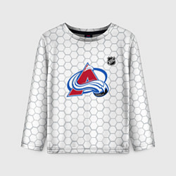 Лонгслив детский Колорадо Эвеланш - белые соты, цвет: 3D-принт