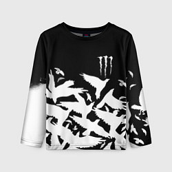 Детский лонгслив Monster energy crow