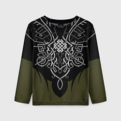 Лонгслив детский Символика белобога - излучающая свет, цвет: 3D-принт