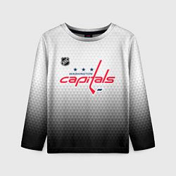 Лонгслив детский Вашингтон Кэпиталз - градиент, цвет: 3D-принт
