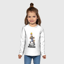 Лонгслив детский 100 процентов мужик, цвет: 3D-принт — фото 2
