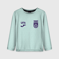 Детский лонгслив Фк Уфа - мятный цвет и текстура