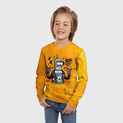 Лонгслив детский Cool Bender - graffiti, цвет: 3D-принт — фото 2