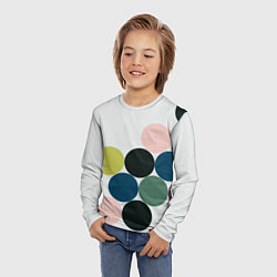 Лонгслив детский Кластер чил - абстракция, цвет: 3D-принт — фото 2