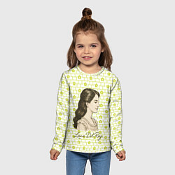 Лонгслив детский Lana Del Rey в ретро стиле, цвет: 3D-принт — фото 2