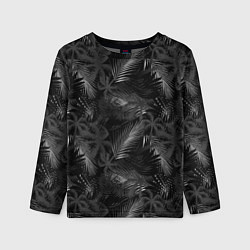 Лонгслив детский Palm black and white, цвет: 3D-принт