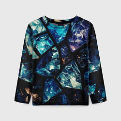 Детский лонгслив Текстура драгоценных камней