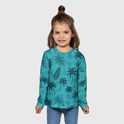 Лонгслив детский Гавайский стиль - Томми Версетти, цвет: 3D-принт — фото 2