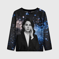 Лонгслив детский Lana Del Rey в костюме, цвет: 3D-принт