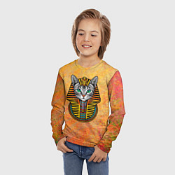 Лонгслив детский Египетская кошка-богиня Баст, цвет: 3D-принт — фото 2