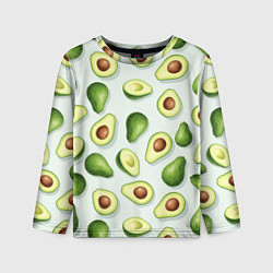 Детский лонгслив Авокадо - паттерн
