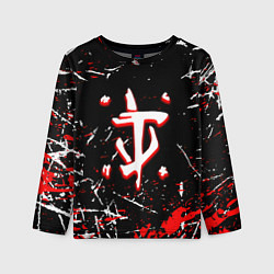 Лонгслив детский Doom краски штрихи, цвет: 3D-принт