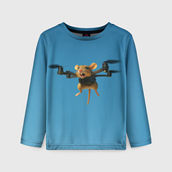 Лонгслив детский Маусини Кводрокоптини мем, цвет: 3D-принт
