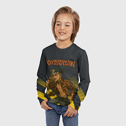 Лонгслив детский XXXTentacion с микрофоном в аниме стиле, цвет: 3D-принт — фото 2