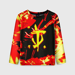 Лонгслив детский Doom огненный, цвет: 3D-принт