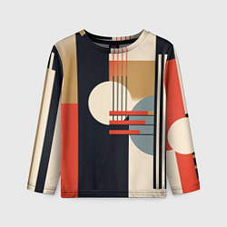 Детский лонгслив Баухаус - текстура