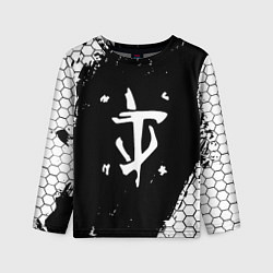 Лонгслив детский Doom соты краски, цвет: 3D-принт