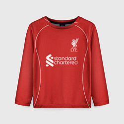 Детский лонгслив Салах, Ливепрпуль домашняя форма 2025 2026