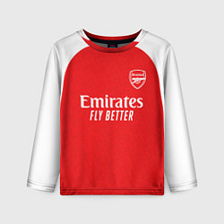 Лонгслив детский Арсенал Лондон домашняя форма 2025 2026, цвет: 3D-принт