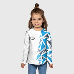 Лонгслив детский Субару - фрагменты, цвет: 3D-принт — фото 2