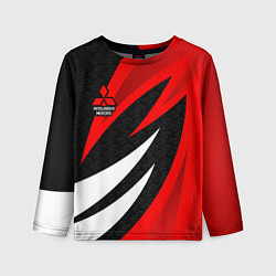 Детский лонгслив Митсубиси - красный спорт
