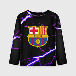 Лонгслив детский Barcelona neon storm, цвет: 3D-принт