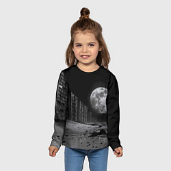 Лонгслив детский Многоэтажки на планете, цвет: 3D-принт — фото 2