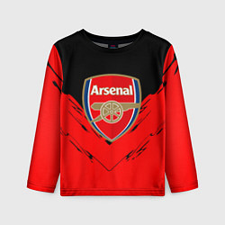 Детский лонгслив Arsenal текстура краски