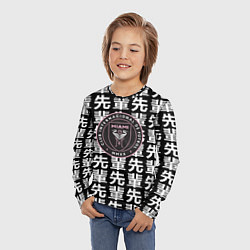 Лонгслив детский Inter japan black, цвет: 3D-принт — фото 2