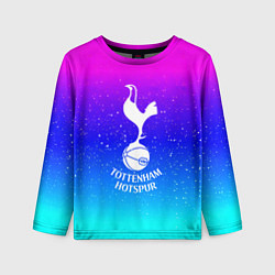 Лонгслив детский Тоттенхэм Хотспур неон краски, цвет: 3D-принт