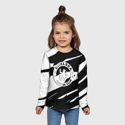 Лонгслив детский Челси геометрия полсоы, цвет: 3D-принт — фото 2