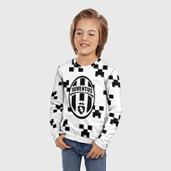 Лонгслив детский Juventus x minecraft pattern, цвет: 3D-принт — фото 2