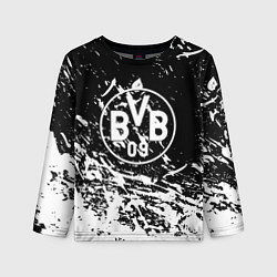 Лонгслив детский Borussia белые краски, цвет: 3D-принт