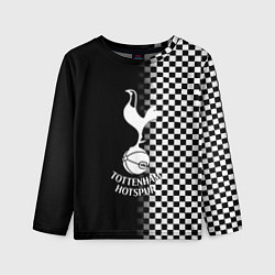 Лонгслив детский Тоттенхэм клетка шахматная, цвет: 3D-принт