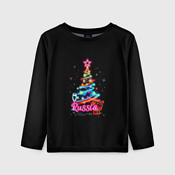 Лонгслив детский Christmas tree gifts, цвет: 3D-принт