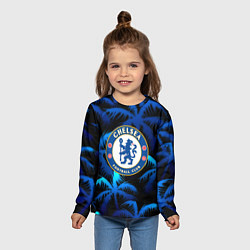 Лонгслив детский Chelsea тропики, цвет: 3D-принт — фото 2