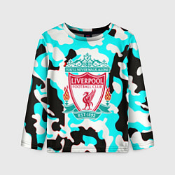 Детский лонгслив Liverpool камуфляж текстура