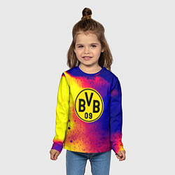 Лонгслив детский Borussia космические краски, цвет: 3D-принт — фото 2