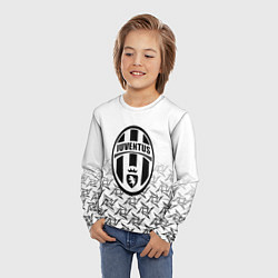 Лонгслив детский Ювентус паттерн ниндзя, цвет: 3D-принт — фото 2