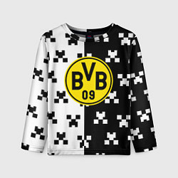 Лонгслив детский Borussia pattern minecraft, цвет: 3D-принт
