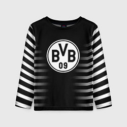 Лонгслив детский Ювентус геометрия полосы, цвет: 3D-принт