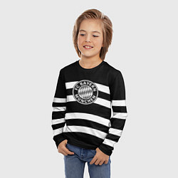 Лонгслив детский Bayern Mnchen волны, цвет: 3D-принт — фото 2