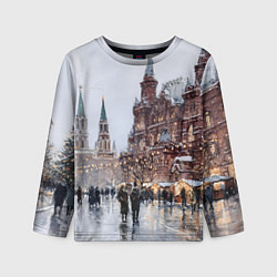Детский лонгслив Московский новогодний день