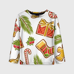 Детский лонгслив Рождественский вайб