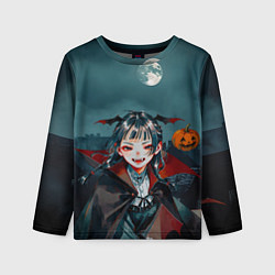 Лонгслив детский Вампирша МаоМао - Монолог Фармацевта аниме Хэллоуи, цвет: 3D-принт
