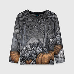 Детский лонгслив Осенние шалости духов