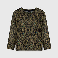 Детский лонгслив Славяно - русский орнамент узоры с позолотой