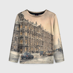Лонгслив детский Зима в Санкт-Петербурге, цвет: 3D-принт